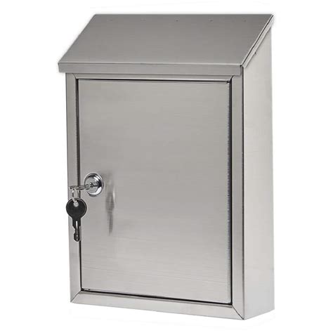 wall mount metal box|metal locked wall mounted mailbox.